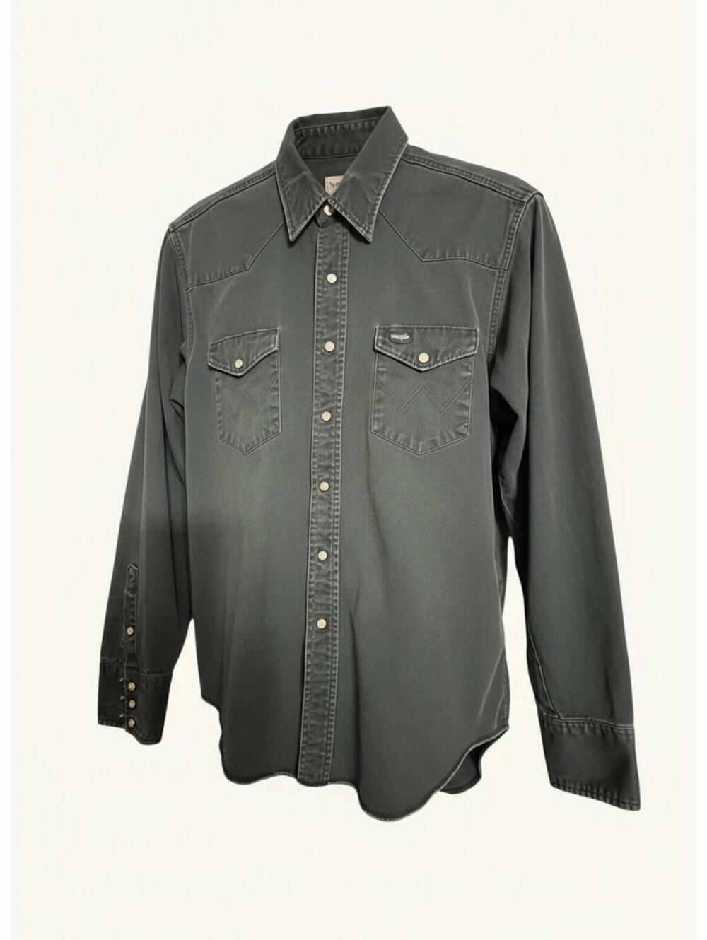 Wrangle Pearl Snap Heavy Weight Cotton